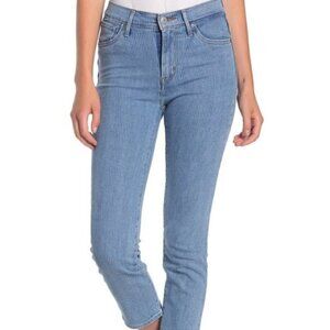Levi's 724 High Rise Striped Straight Leg Light Wash Jeans Size 29